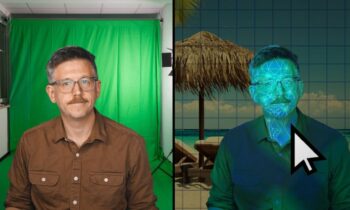 The eye-sore magenta of Netflix’s AI-assisted green screen covers actors.