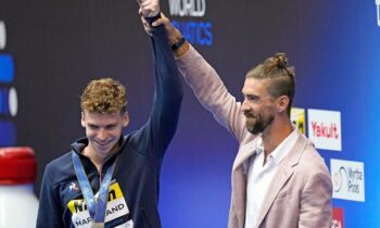 France’s Leon Marchand breaks Michael Phelps’ last individual world record in 400 IM