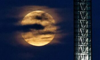 This month, two supermoons, including a rare blue one, rise