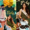 Sheetal Thakur and her spouse, Vikrant Massey, at their baby shower