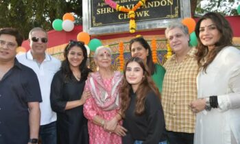 Raveena Tandon Commemorates Her Father’s legacy, By Revealing the Intersection in Juhu