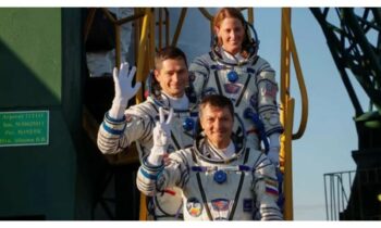 US Astronaut and Two Fellow Station Crew Members Return to Earth Via Soyuz