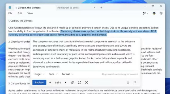Microsoft Adds AI Text Writing to Notepad in Latest Windows 11 Update